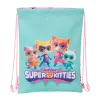 Kuprinė su virvutėmis SuperKitties Rožinė Turkis 26 x 34 x 1 cm