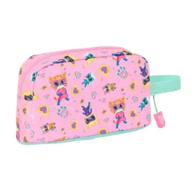 Holdall SuperKitties Pink Turquoise 21,5 x 12 x 6,5 cm