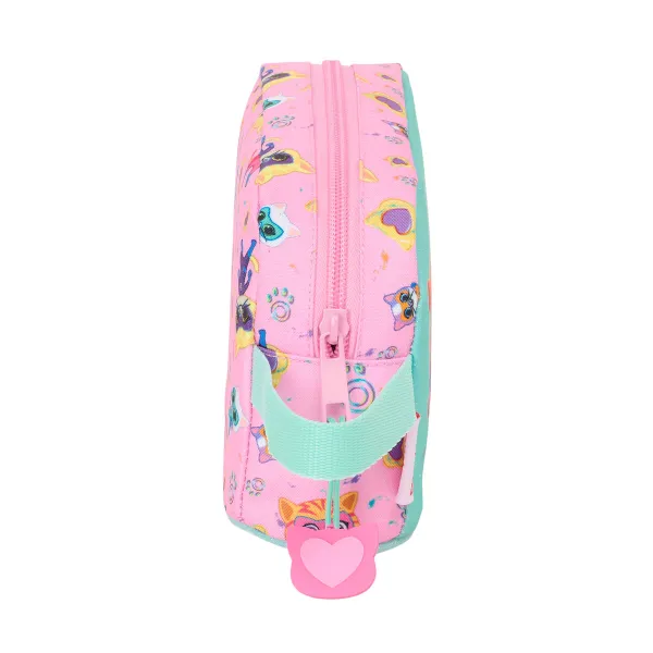 Holdall SuperKitties Pink Turquoise 21,5 x 12 x 6,5 cm