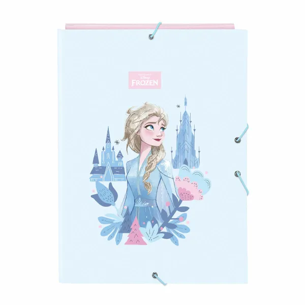 Žiedinis segtuvas Frozen Ice magic Mėlyna A4 26 x 33.5 x 2.5 cm