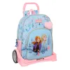Школьный рюкзак с колесиками Frozen Ice magic Синий 33 x 42 x 14 cm