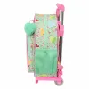 Reppu pyörillä Disney Princess Bloom Vihreä Pinkki 26 x 11 x 67 cm 26 x 34 x 11 cm