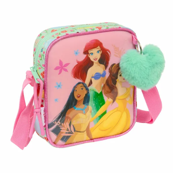 Сумка на плечо Disney Princess Bloom Зеленый Розовый 16 x 18 x 4 cm
