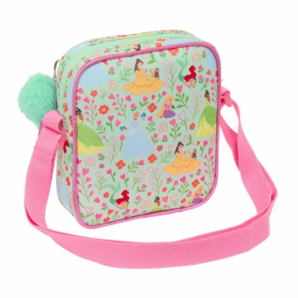 Сумка на плечо Disney Princess Bloom Зеленый Розовый 16 x 18 x 4 cm