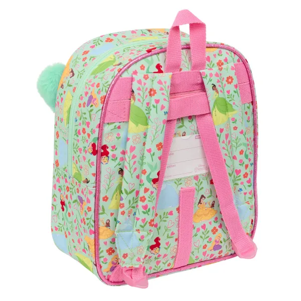 Skolas soma Disney Princess Bloom Zaļš Rozā 22 x 27 x 10 cm