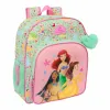 School Bag Disney Princess Bloom Green Pink 32 x 38 x 12 cm