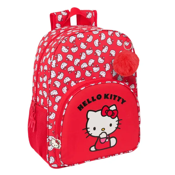 Школьный рюкзак Hello Kitty Iconic Белый Красный 33 x 42 x 14 cm
