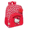 Школьный рюкзак Hello Kitty Iconic Белый Красный 33 x 42 x 14 cm