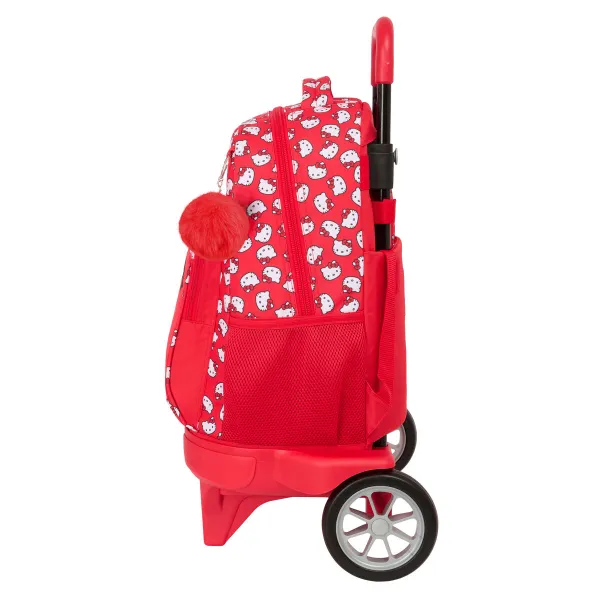 Skolas soma Hello Kitty Iconic Balts Sarkans 33 x 45 x 22 cm