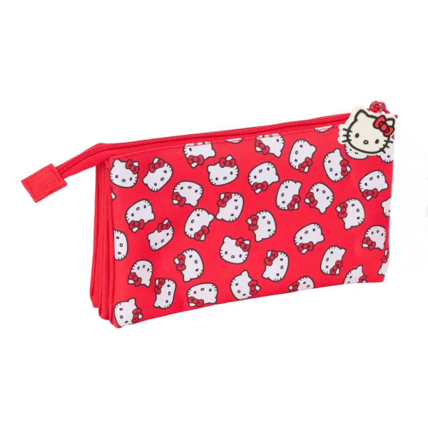 Ceļasoma Hello Kitty Iconic Balts Sarkans 22 x 12 x 3 cm