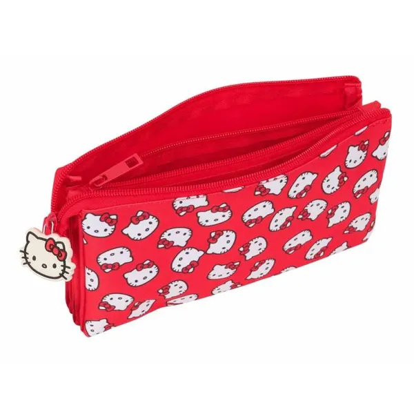 Holdall Hello Kitty Iconic White Red 22 x 12 x 3 cm