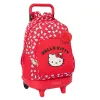 Mokyklinė kuprinė su ratukais Hello Kitty Iconic Balta Raudona 33 x 45 x 22 cm