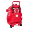 Mokyklinė kuprinė su ratukais Hello Kitty Iconic Balta Raudona 33 x 45 x 22 cm