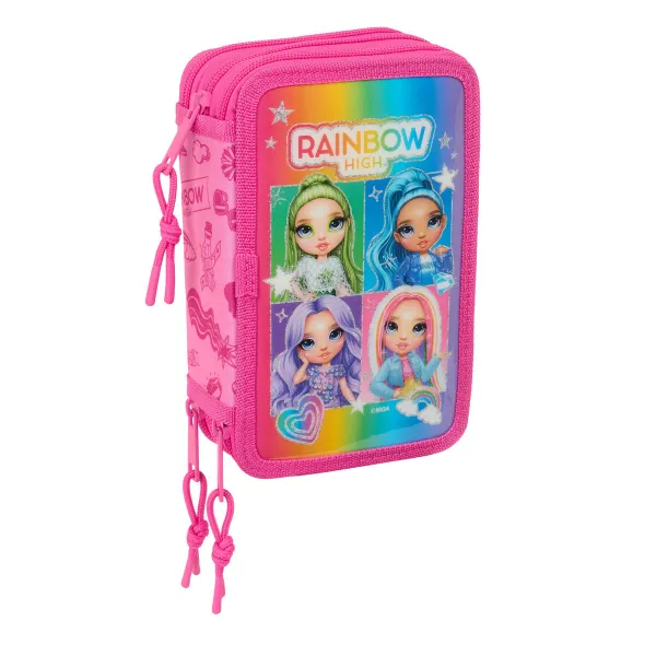 Penālis ar vietu trim zīmuļiem Rainbow High Shine Daudzkrāsains 12,5 x 19,5 x 5,5 cm 37 Daudzums