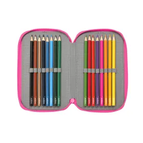 Тройной пенал Rainbow High Shine Разноцветный 12,5 x 19,5 x 5,5 cm 37 Предметы