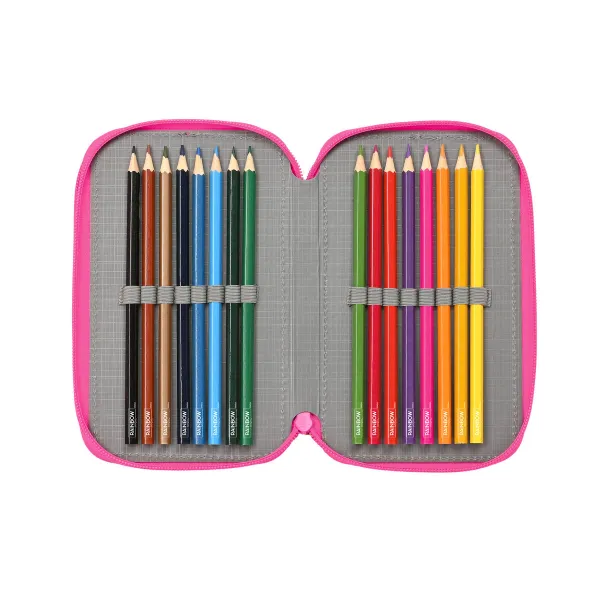Kolmoiskynäkotelo Rainbow High Shine Monivärinen 12,5 x 19,5 x 5,5 cm 37 Kappaletta