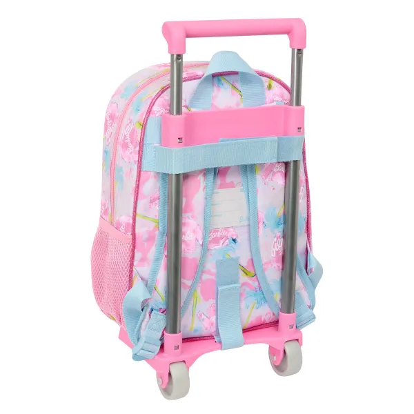 Reppu pyörillä Barbie Painterly Pinkki Taivaansininen 26 x 11 x 67 cm 26 x 34 x 11 cm