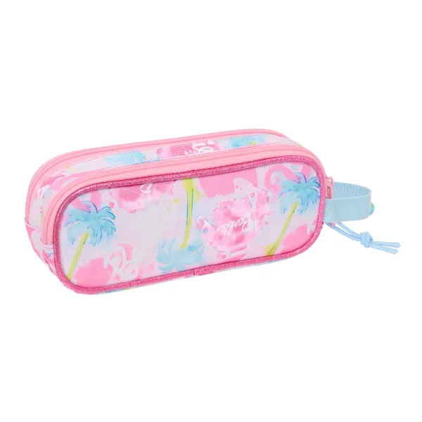 Двойной пенал Barbie Painterly Розовый Небесный синий 21 x 8 x 6 cm