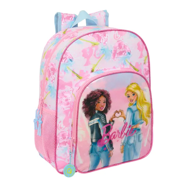 Mokyklinis krepšys Barbie Painterly Rožinė Dangaus mėlynumo 32 x 38 x 12 cm
