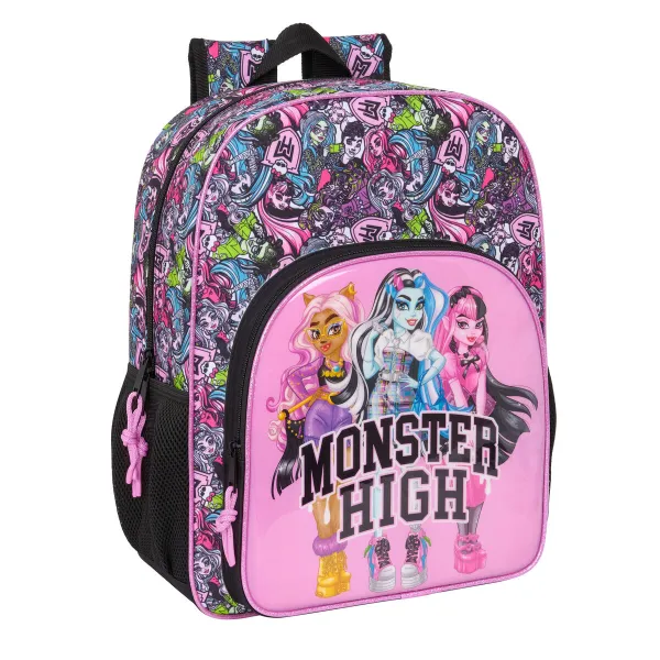 Koululaukku Monster High Drama Monivärinen 33 x 42 x 14 cm