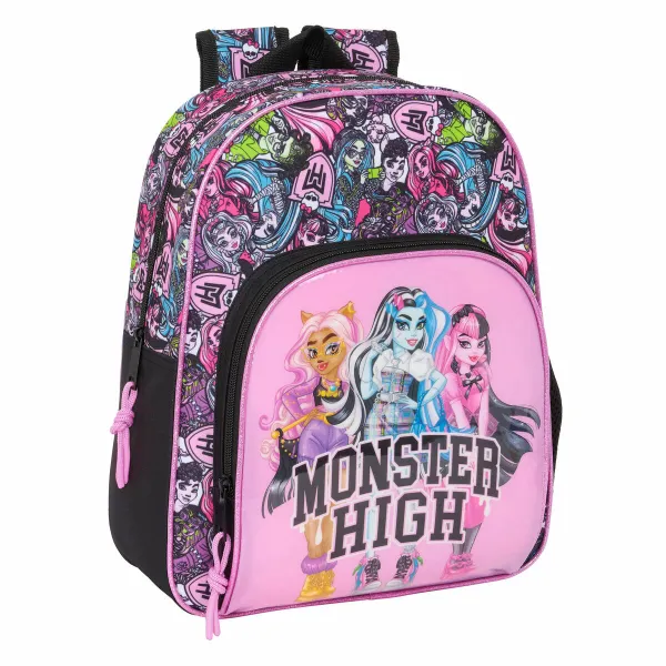 Koululaukku Monster High Drama Monivärinen 28 x 34 x 10 cm