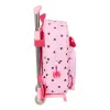 Mokyklinė kuprinė su ratukais Minnie Mouse Naive Rožinė 28 x 34 x 10 cm