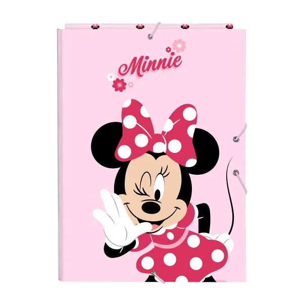 Gredzenveida stiprinājums Minnie Mouse Naive Rozā A4 26 x 33.5 x 2.5 cm
