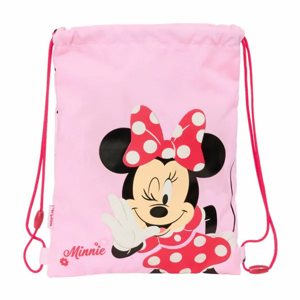 Сумка-рюкзак на веревках Minnie Mouse Naive Розовый 26 x 34 x 1 cm