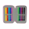 Triple Pencil Case Minnie Mouse Naive Pink 12,5 x 19,5 x 5,5 cm 37 Pieces