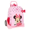 Skolas mugursoma ar riteņiem Minnie Mouse Naive Rozā 33 x 42 x 14 cm