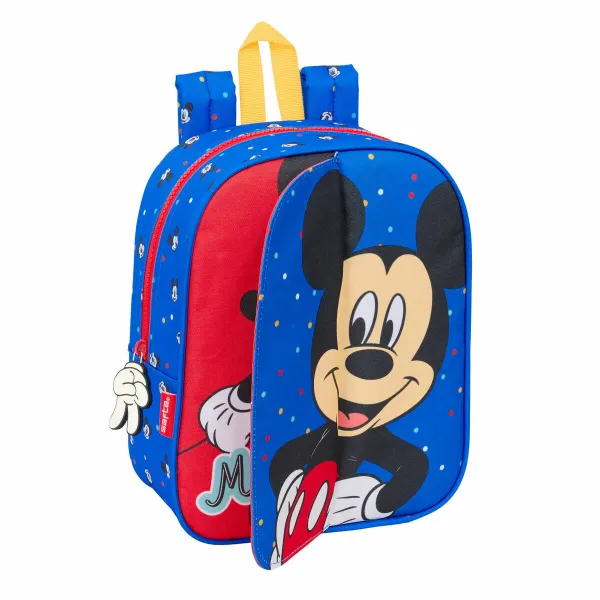 Skolas soma Mickey Mouse Clubhouse Good day Zils 22 x 27 x 10 cm