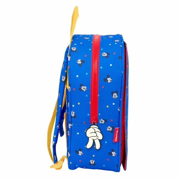 School Bag Mickey Mouse Clubhouse Good day Blue 22 x 27 x 10 cm