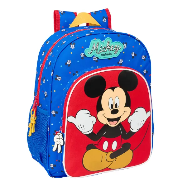 Школьный рюкзак Mickey Mouse Clubhouse Good day Синий 32 x 38 x 12 cm