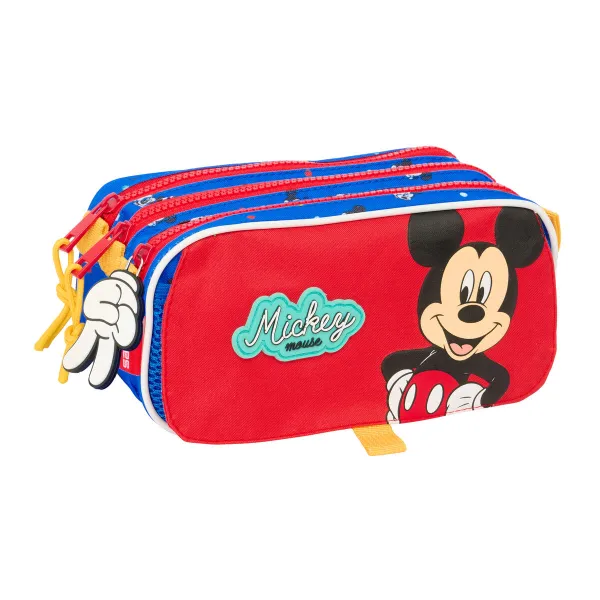 Trigubas penalas Mickey Mouse Clubhouse Good day Mėlyna 21,5 x 10 x 8 cm