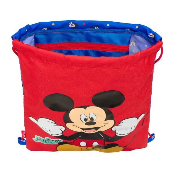Сумка-рюкзак на веревках Mickey Mouse Clubhouse Good day Синий 26 x 34 x 1 cm