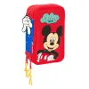 Trigubas penalas Mickey Mouse Clubhouse Good day Mėlyna 12,5 x 19,5 x 5,5 cm 37 Dalys