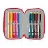 Triple Pencil Case Mickey Mouse Clubhouse Good day Blue 12,5 x 19,5 x 5,5 cm 37 Pieces