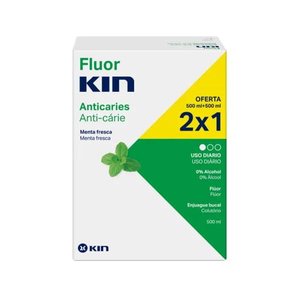 Kin Fluorkin Mouthwash 2x500ml