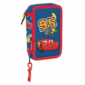 Tuplapenaali Cars Racing Laivastonsininen 12.5 x 19.5 x 4 cm Tuplapenaali 29 Kappaletta
