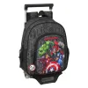 Mokyklinė kuprinė su ratukais The Avengers Vendetta Juoda 27 x 33 x 10 cm