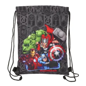 Kuprinė su virvutėmis The Avengers Vendetta Juoda 26 x 34 x 1 cm