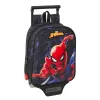 Школьный рюкзак с колесиками Spider-Man Attack Чёрный 22 x 27 x 10 cm
