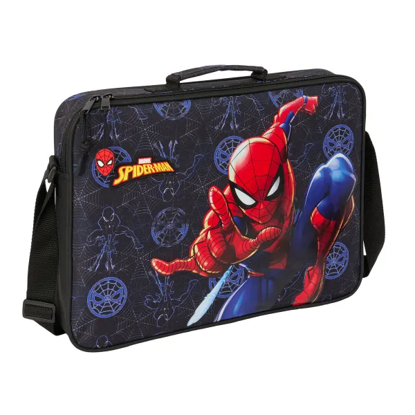 Skolas soma Spider-Man Attack Melns 38 x 28 x 6 cm