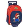 Skolas mugursoma ar riteņiem Super Mario Trick Sarkans Tumši zils 28 x 34 x 10 cm