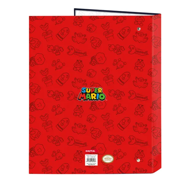 Папка-регистратор Super Mario Trick Красный Темно-синий A4 26.5 x 33 x 4 cm