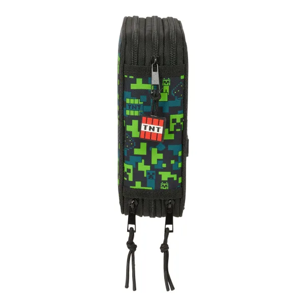 Тройной пенал Minecraft Tnt Разноцветный 12,5 x 19,5 x 5,5 cm 37 Предметы