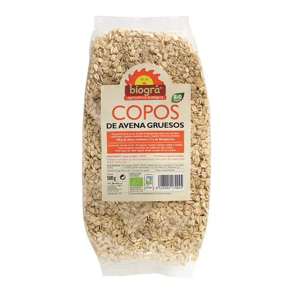 Biográ Copos De Avena Gruesos 500g Biogra Bio