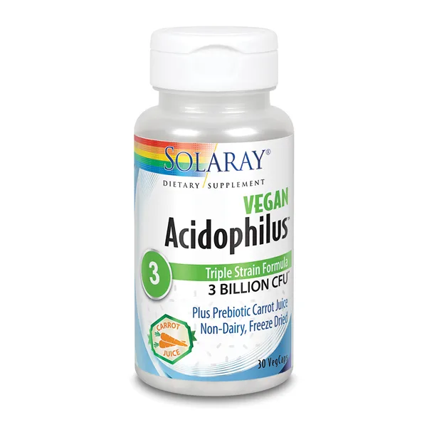 Solaray Acidophilus Plus 3 Billion 30 Caps