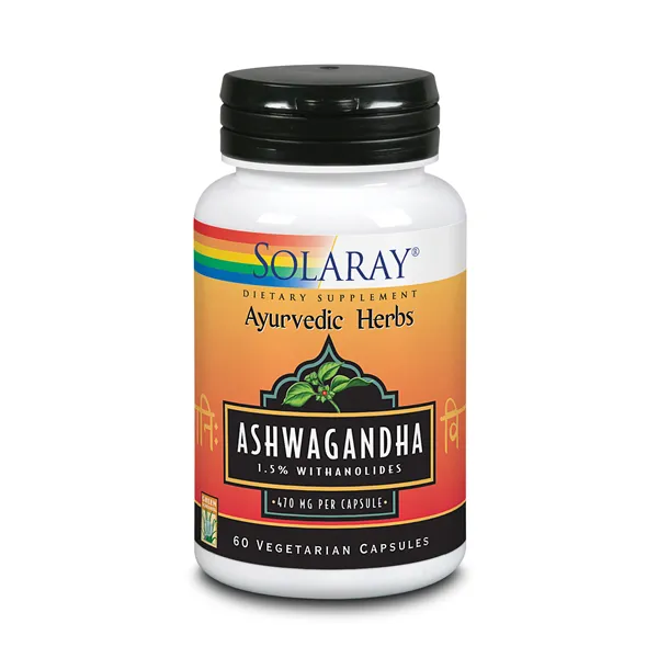 Ashwagandha 470 Mg 60 Caps Vegetales-Solaray