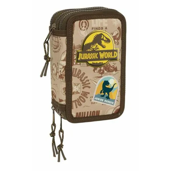 Penālis ar vietu trim zīmuļiem Jurassic World Smiltis 12,5 x 19,5 x 5,5 cm 37 Daudzums